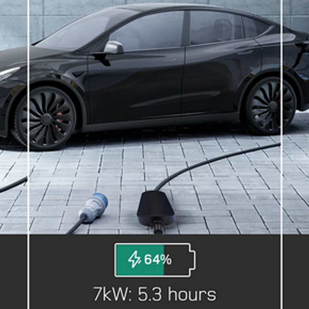 Wallbox Carregador Parede - 22 kw - 32 A - C/ APP WI-FI e Cartões - 10 METROS Cabo 7