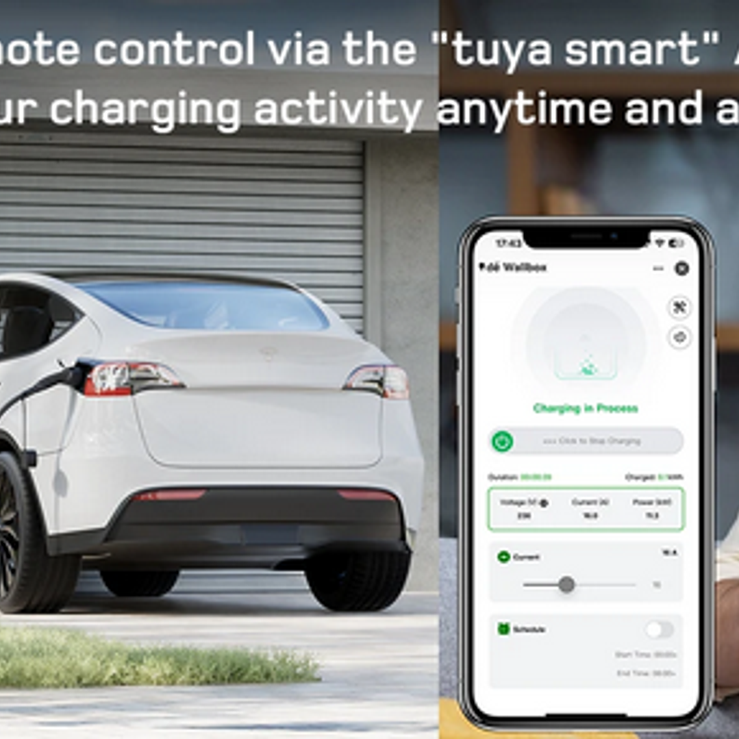 Wallbox Carregador Parede - 22 kw - 32 A - C/ APP WI-FI e Cartões - 10 METROS Cabo 9