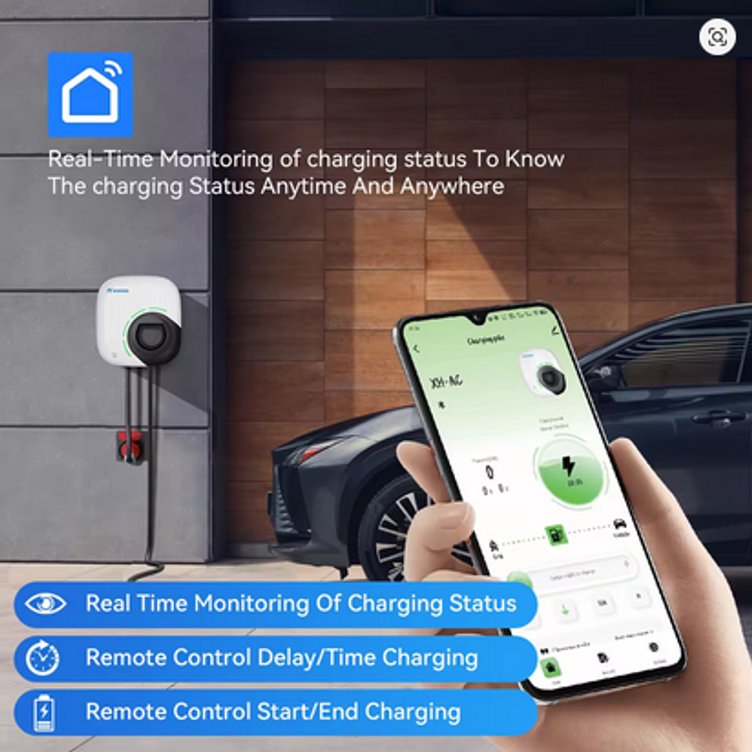 Carregador carros elétricos híbridos - 22 KW - 32A - 3 fases - Tipo2 9