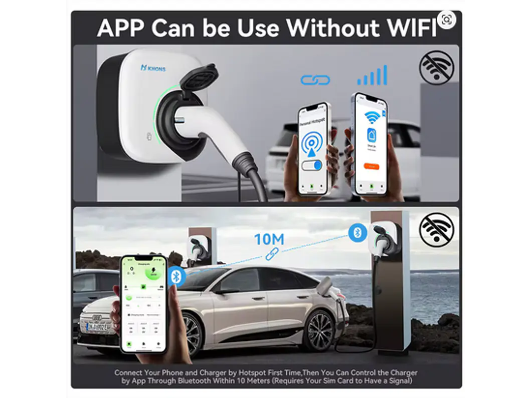 Wallbox 22 kW | 32A | Cabo 5m | App | RFID 10