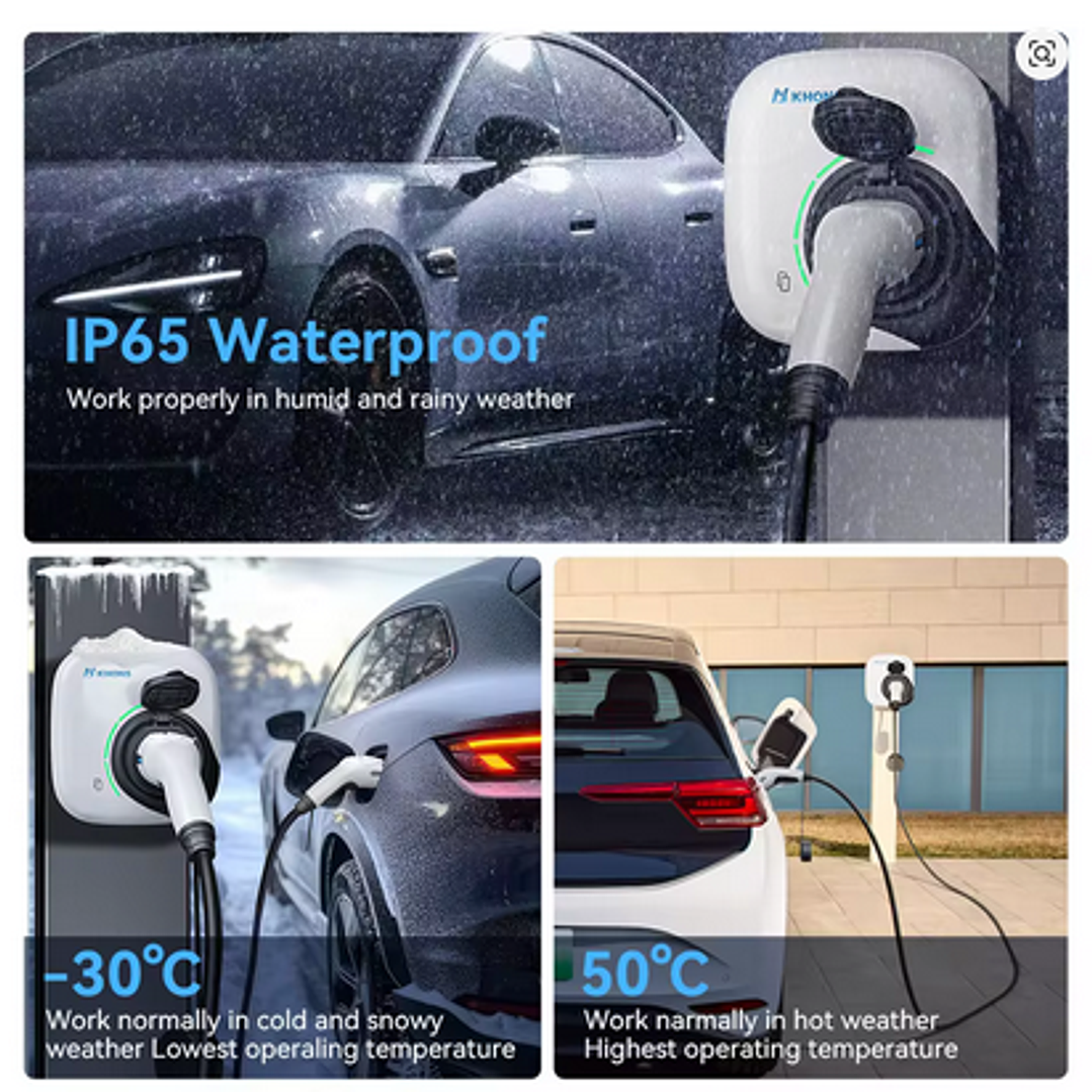 Carregador carros elétricos híbridos - 22 KW - 32A - 3 fases - Tipo2 12