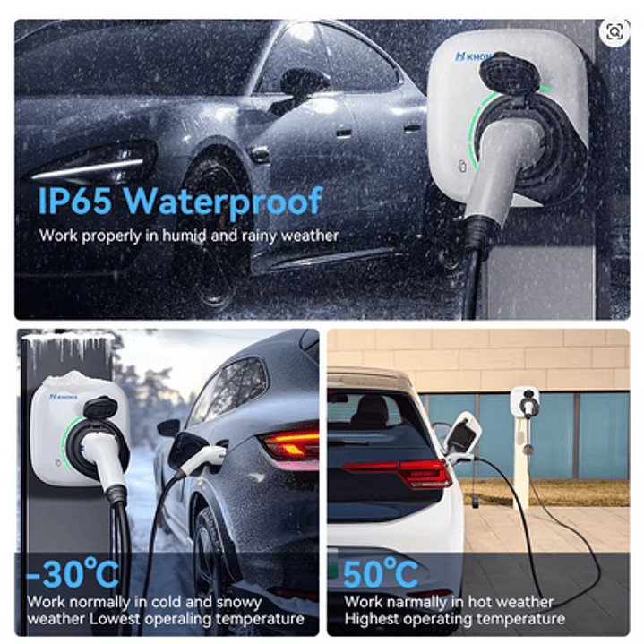 Carregador carros elétricos híbridos - 22 KW - 32A - 3 fases - Tipo2 12