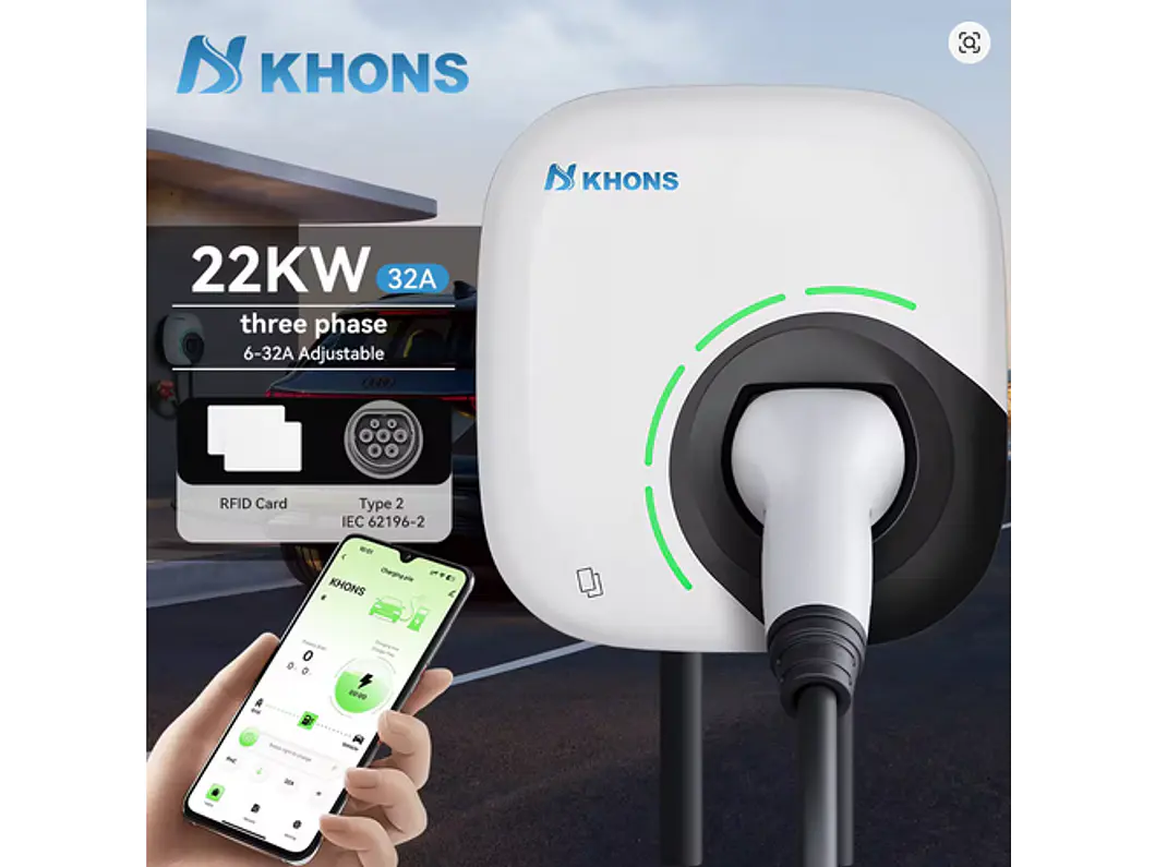 Wallbox 22 kW | 32A | Cabo 5m | App | RFID 2