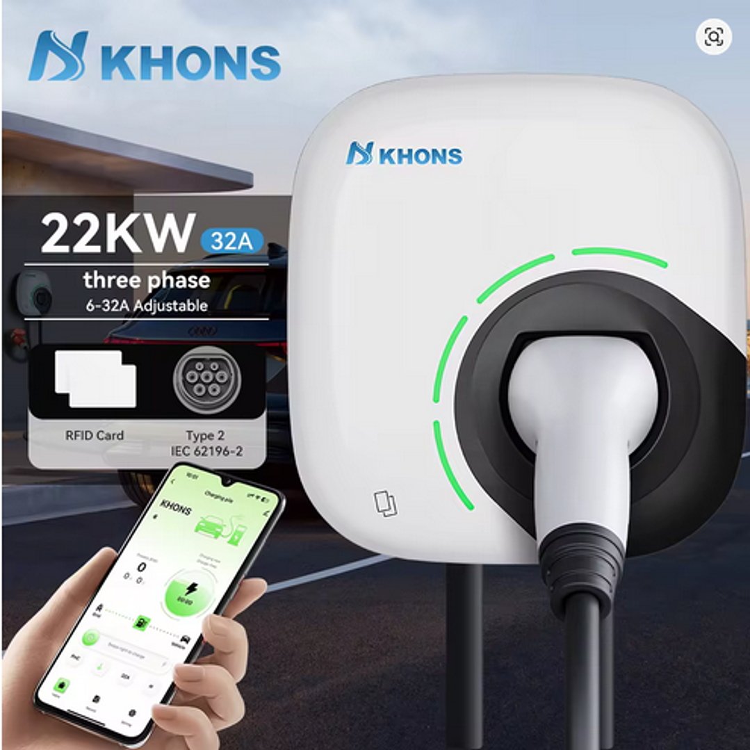 Carregador carros elétricos híbridos - 22 KW - 32A - 3 fases - Tipo2 2