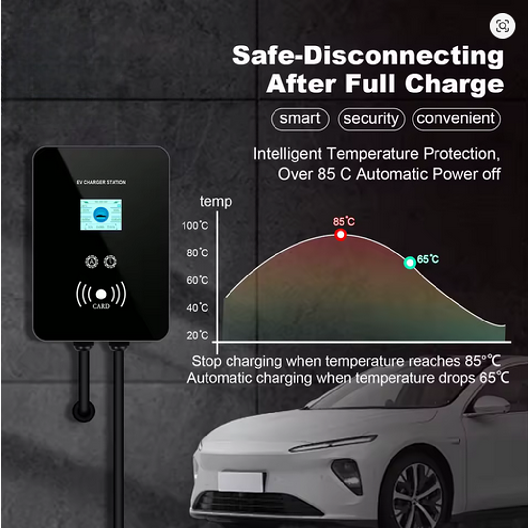 Wallbox Carregador Parede - 11 kw - 16A - Balanceamento Carga - APP e Cartões  9