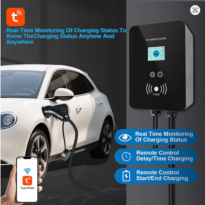 Wallbox Carregador Parede - 22 kw - 32A - Balanceamento Carga - APP e Cartões 6