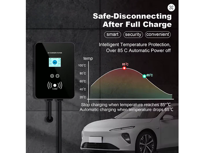 Wallbox 22 kW | 32A | Cabo 5 ou 10m | App | RFID | Ecrã | DLB - Balanceamento Carga 9