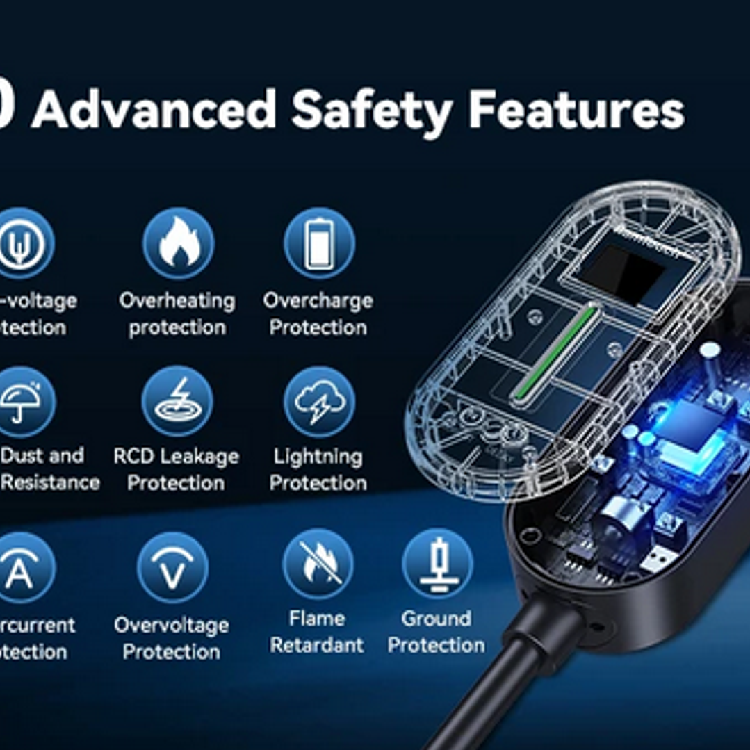 Carregador Portátil 3.7 kw - 16A - Saco Transporte - 6.5 METROS CABO  11