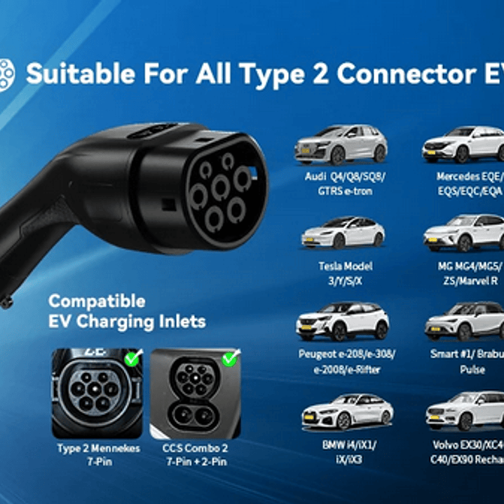 Carregador Portátil 3.7 kw - 16A - Saco Transporte - 6.5 METROS CABO  17
