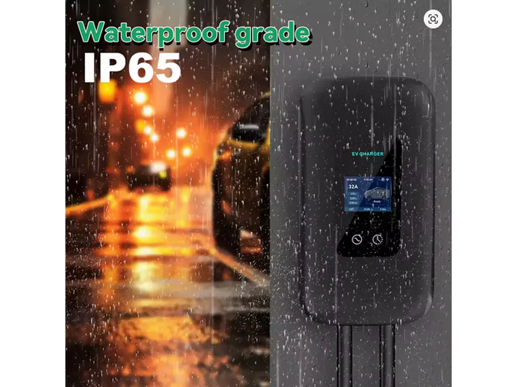 Wallbox 11 kW | 16A | Cabo 10m | App Wi-Fi | RFID | Ecrã LCD 8