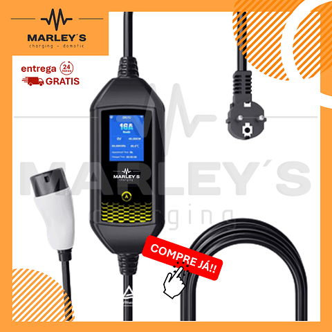 Carregador Portátil Doméstico 3.5 kw - 16A - c/ Saco Transporte