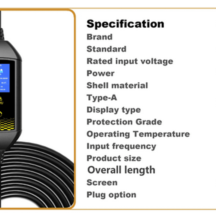 Carregador Portátil Doméstico 3.5 kw - 16A - c/ Saco Transporte 3