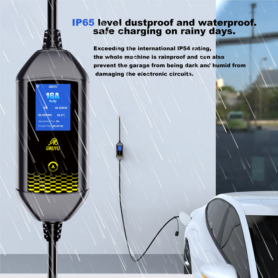 Carregador Portátil Doméstico 3.5 kw - 16A - c/ Saco Transporte 4