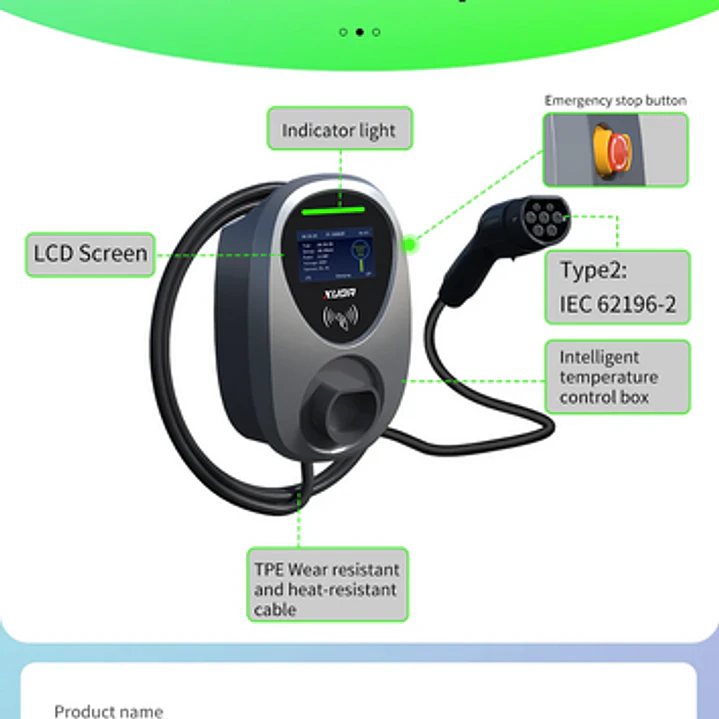 Wallbox Carregador Parede - 7 kw - 32 A - C/ APP WI-FI e Cartões 4
