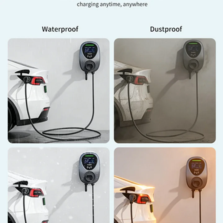 Wallbox Carregador Parede - 7 kw - 32 A - C/ APP WI-FI e Cartões 11