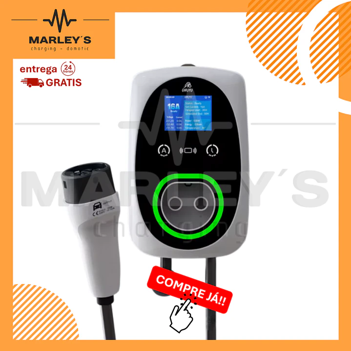 Wallbox Carregador Parede - 11 kw - 16 A - C/ APP e Cartões 1