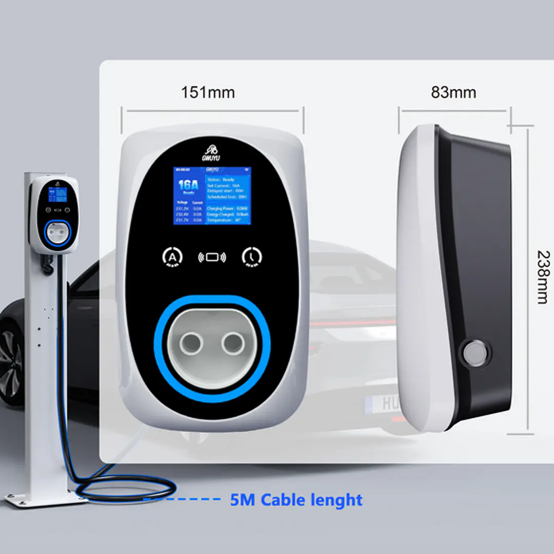 Wallbox Carregador Parede - 11 kw - 16 A - C/ APP e Cartões 5
