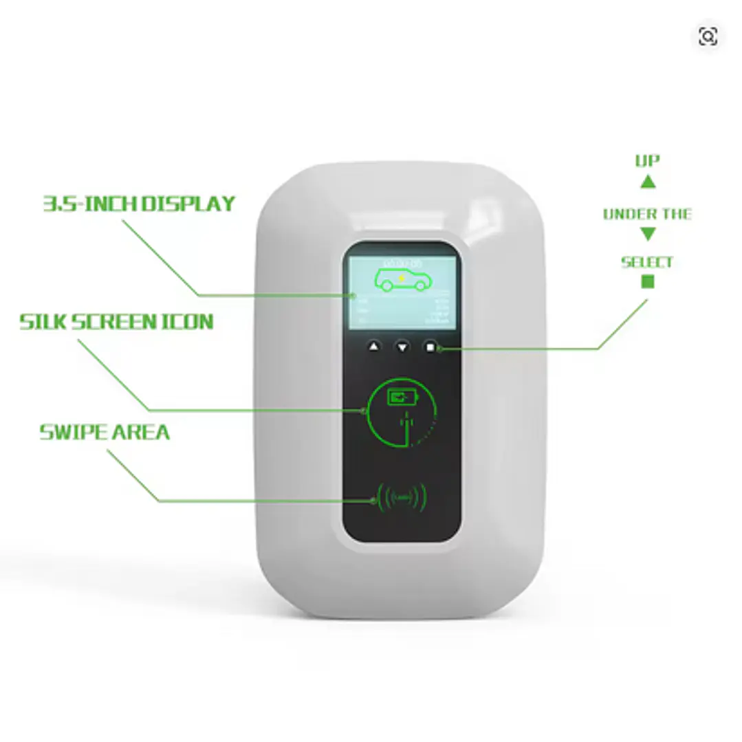 Wallbox Carregador Parede - 22 kw - 32 A - C/ APP WI-FI e Cartões - 5 METROS CABO 5