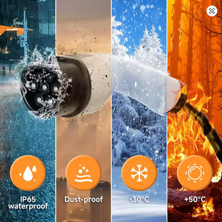 Carregador Portátil 11 kw - 16A -Tipo 2 - C/ APP WI-FI - 5 metros cabo 7