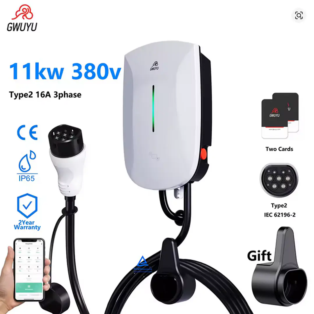 Wallbox 11 kW | 16A | Cabo 5m | App | RFID 2