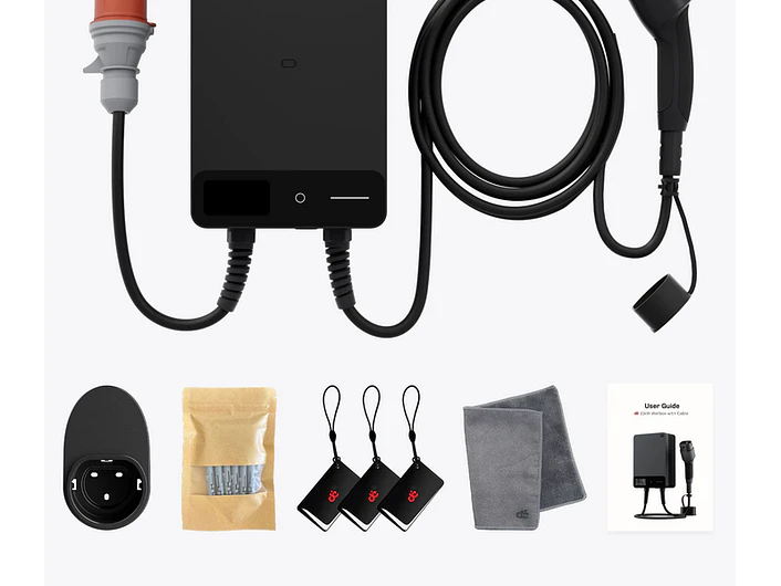 Wallbox 11 kW | 16A | Cabo 10m | App Wi-Fi | RFID | Ecrã LCD 8