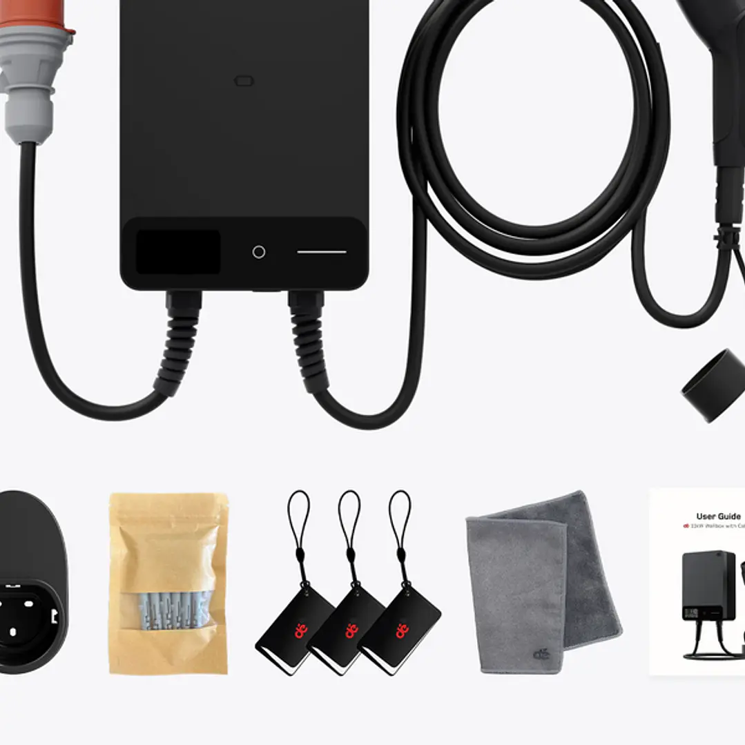 Wallbox Carregador Parede - 22 kw - 32 A - C/ APP WI-FI e Cartões - 10 METROS Cabo 3
