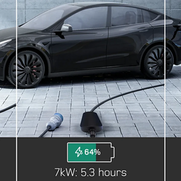 Wallbox Carregador Parede - 22 kw - 32 A - C/ APP WI-FI e Cartões - 10 METROS Cabo 7