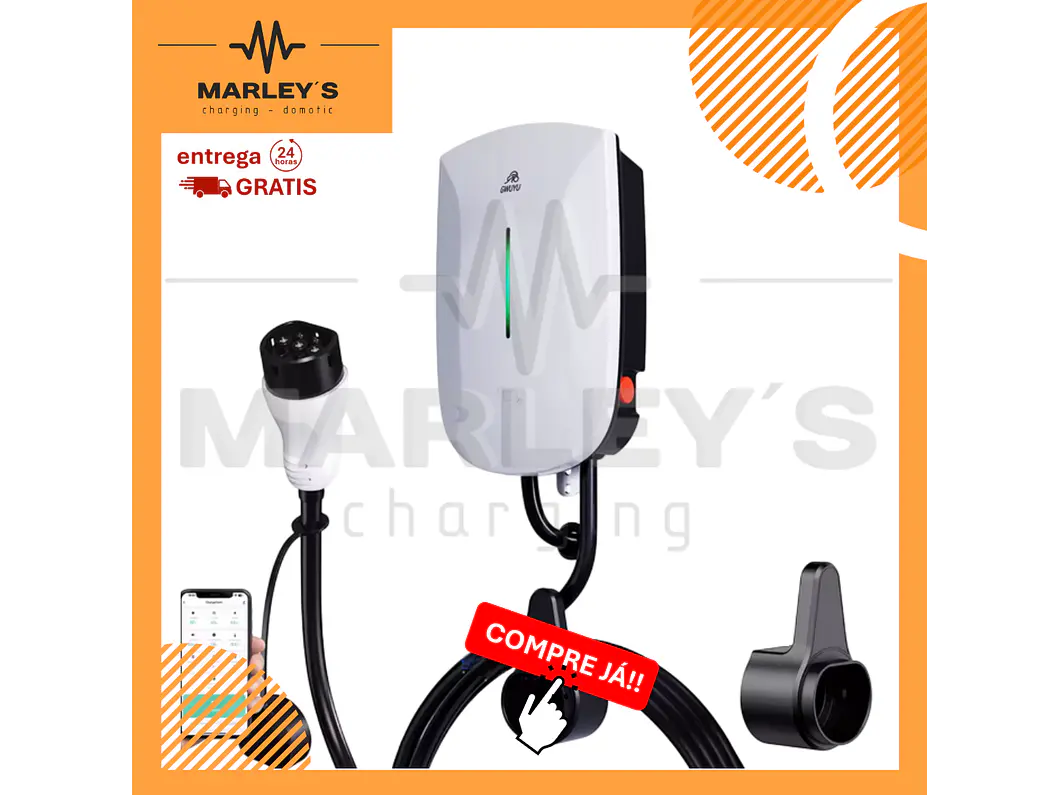 Wallbox 7 kW | 32A | Cabo 5m | App | RFID 1
