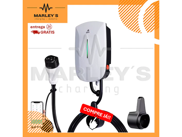 Wallbox 7 kW | 32A | Cabo 5m | App | RFID 1