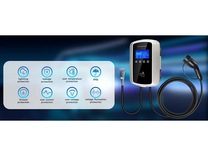 Wallbox 11 kW | 16A | Cabo 5m | App Wi-Fi | RFID | Ecrã LCD 13