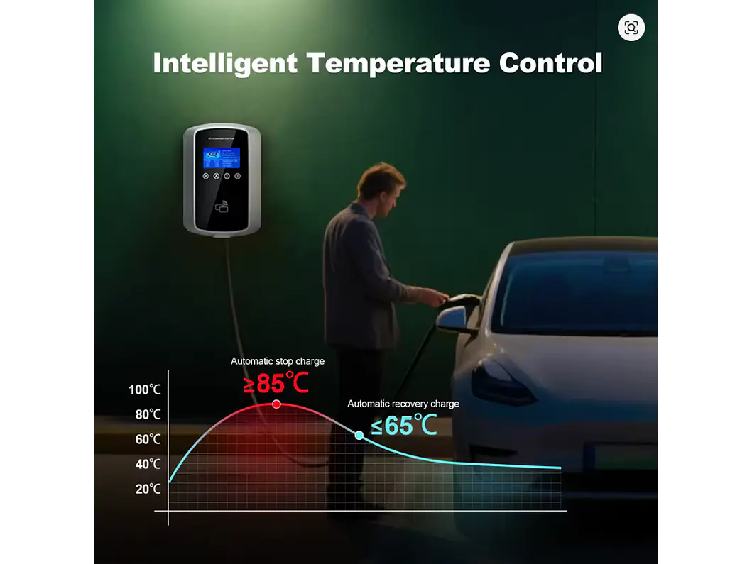 Wallbox 11 kW | 16A | Cabo 5m | App Wi-Fi | RFID | Ecrã LCD 17