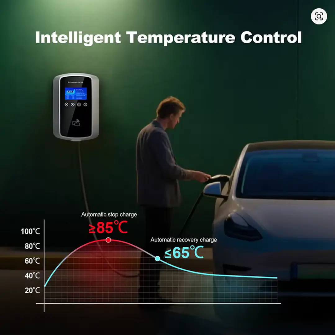 Wallbox 11 kW | 16A | Cabo 5m | App Wi-Fi | RFID | Ecrã LCD 17