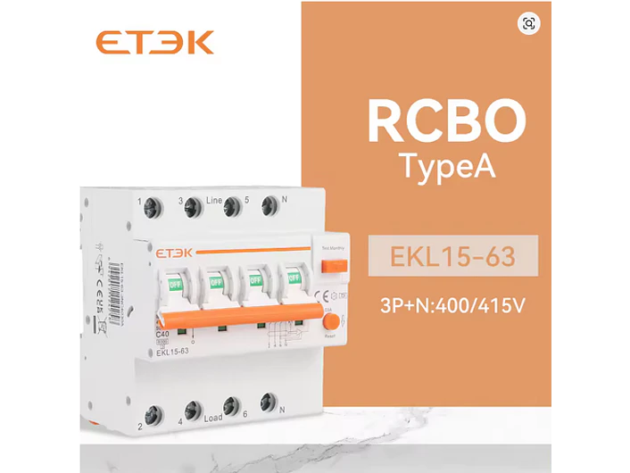 RCBO Diferencial e Disjuntor 2 em 1 - TRIFASICO - 32A - 30 ma - TIPO A 1