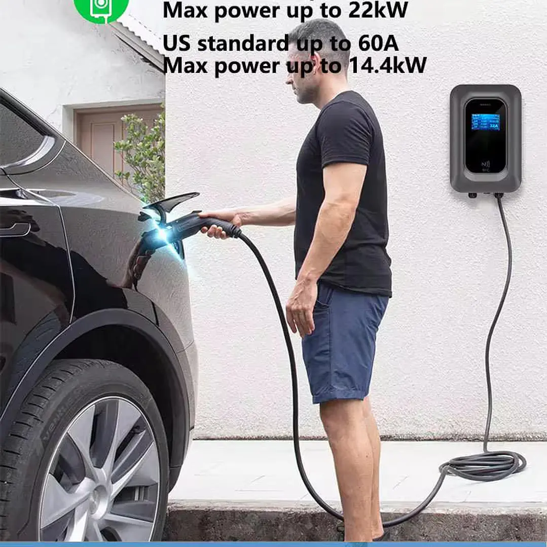 Wallbox 7 kW | 32A | Cabo 5m | App | RFID | DLB - Balanceamento de Carga SEM FIOS 8