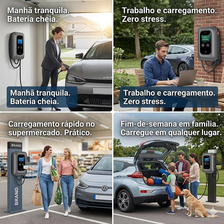 Wallbox 7 kW | 32A | Cabo 5m | App | RFID | DLB - Balanceamento de Carga SEM FIOS 10