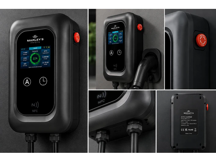 Wallbox 7 kW | 32A | Cabo 5 ou 10m | App | RFID | DLB - Balanceamento de Carga SEM FIOS 18