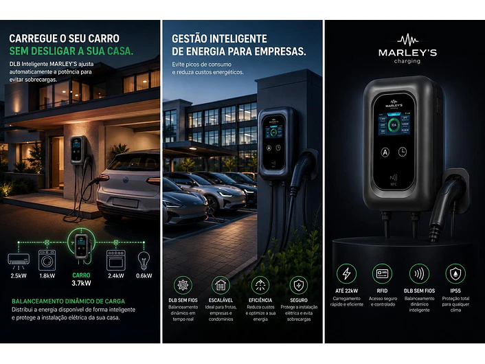 Wallbox 7 kW | 32A | Cabo 5 ou 10m | App | RFID | DLB - Balanceamento de Carga SEM FIOS 21