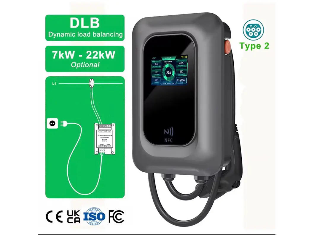 Wallbox 7 kW | 32A | Cabo 5 ou 10m | App | RFID | DLB - Balanceamento de Carga SEM FIOS 2