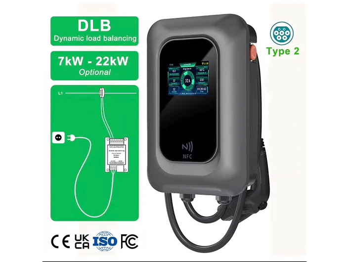Wallbox 7 kW | 32A | Cabo 5 ou 10m | App | RFID | DLB - Balanceamento de Carga SEM FIOS 2