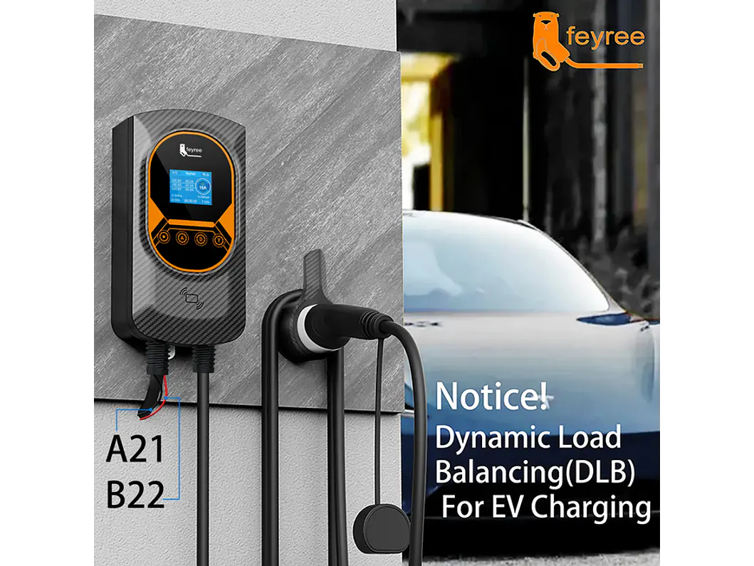 Wallbox 7 kW | 32A | Cabo 5 ou 10 m | App | RFID | Ecrã | DLB - Balanceamento Carga 5