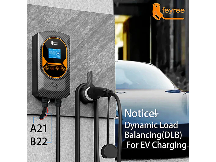 Wallbox 7 kW | 32A | Cabo 5 ou 10 m | App | RFID | Ecrã | DLB - Balanceamento Carga 5