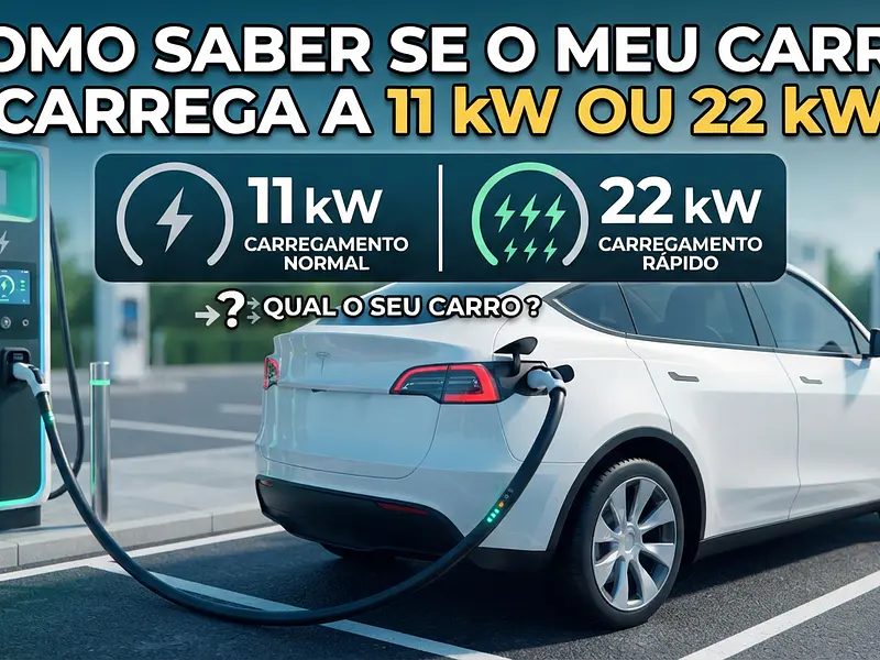 Como saber se o meu carro carrega a 11 kW ou 22 kW?