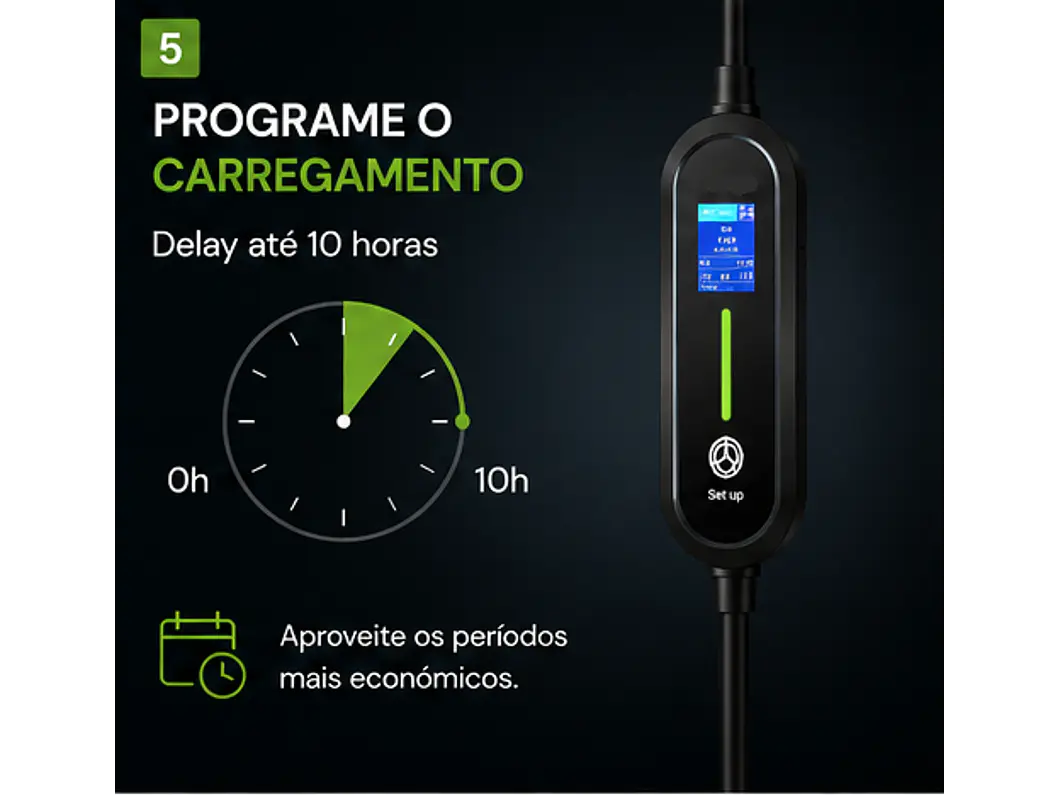 Carregador Portátil 3,5 kW | 16A | 3,5 Metros | Saco de Transporte 6