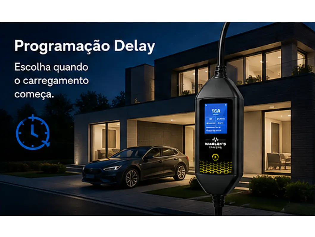 Carregador Portátil 3,5 kW | 16A | 4 Metros | Saco Transporte 6