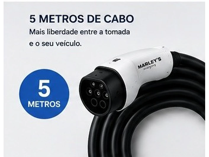 Carregador Portátil 3,5 kW | 16A | 5 Metros | Saco de Transporte 7