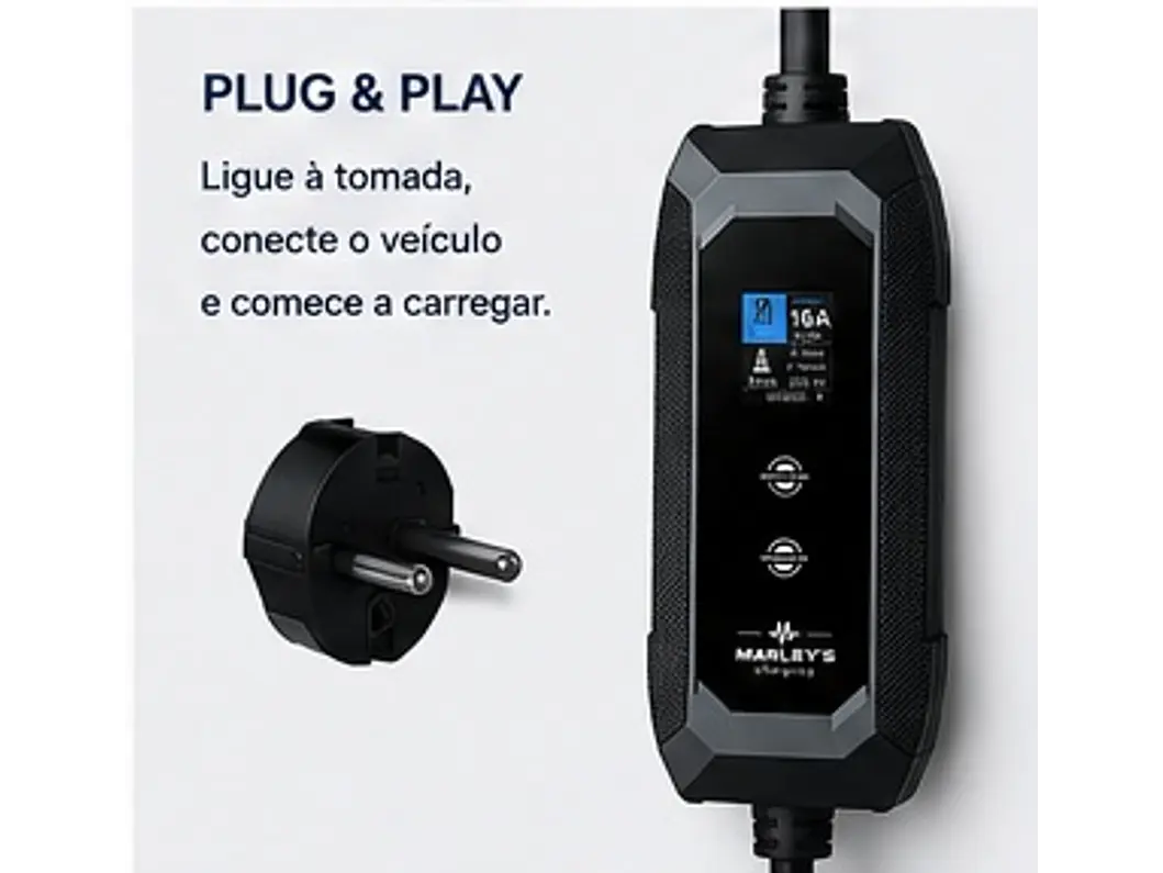 Carregador Portátil 3,5 kW | 16A | 5 Metros | Saco de Transporte 11