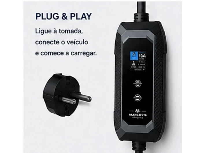 Carregador Portátil 3,5 kW | 16A | 5 Metros | Saco de Transporte 11
