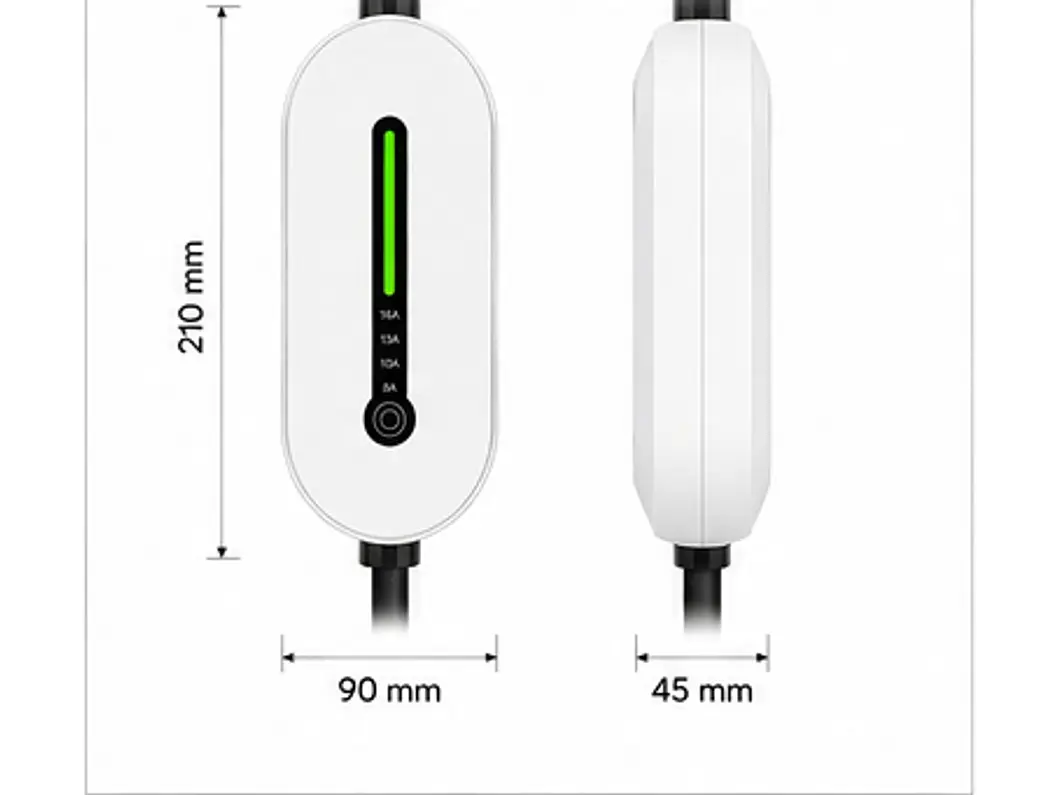 Carregador Portátil 3,5 kW | 16A | 5 Metros  12