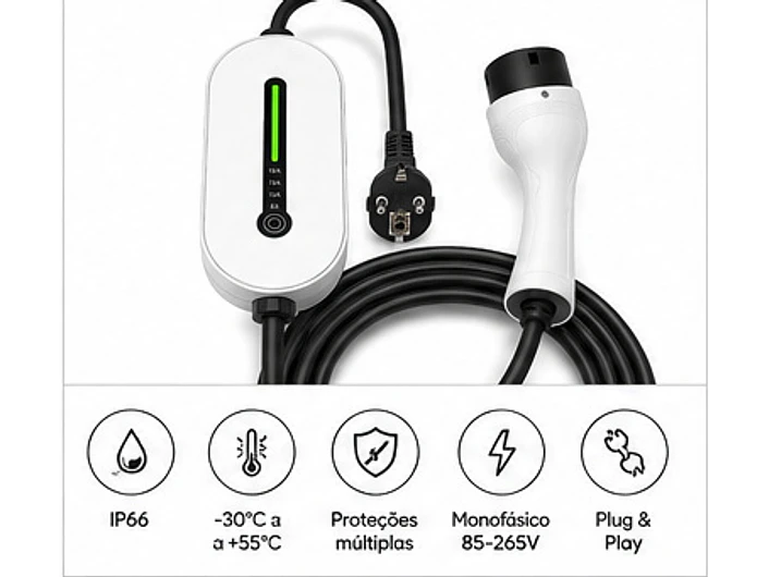 Carregador Portátil 3,5 kW | 16A | 5 Metros  13