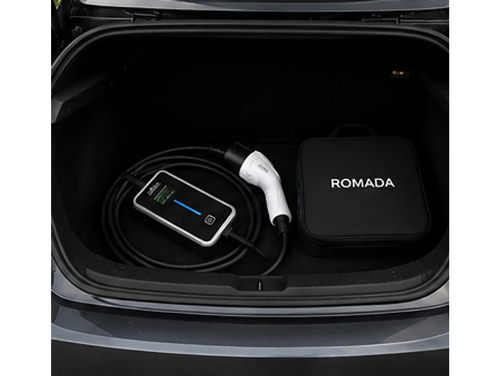 Carregador Portátil 3,5 kW | 16A | 10 Metros | Suporte Parede | Saco Transporte 5